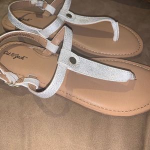 Girls cat and jack white sandals